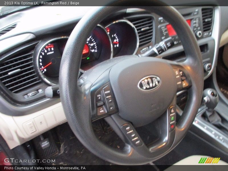 Remington Red / Beige 2013 Kia Optima LX