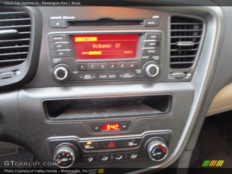 Remington Red / Beige 2013 Kia Optima LX