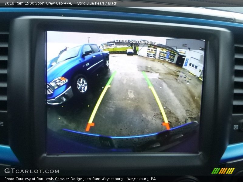 Hydro Blue Pearl / Black 2018 Ram 1500 Sport Crew Cab 4x4