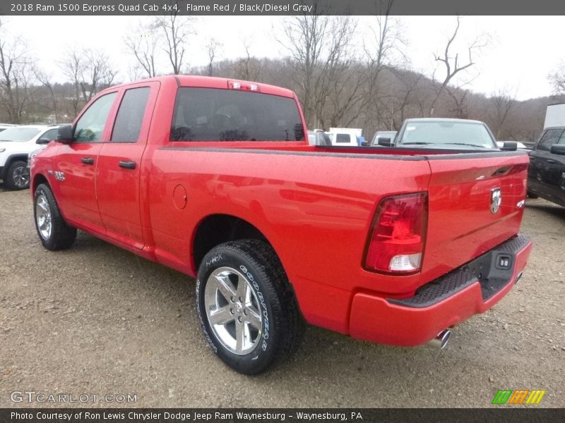 Flame Red / Black/Diesel Gray 2018 Ram 1500 Express Quad Cab 4x4