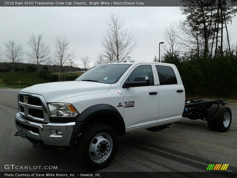 Bright White / Black/Diesel Gray 2018 Ram 4500 Tradesman Crew Cab Chassis