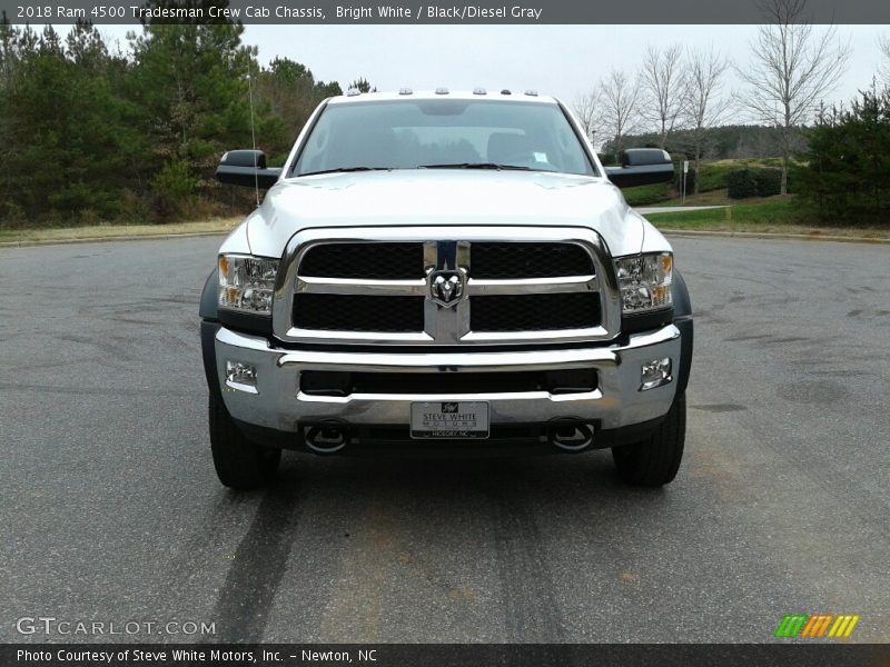 Bright White / Black/Diesel Gray 2018 Ram 4500 Tradesman Crew Cab Chassis