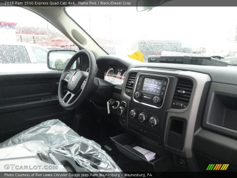 Flame Red / Black/Diesel Gray 2018 Ram 1500 Express Quad Cab 4x4
