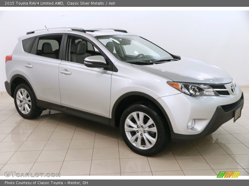 Classic Silver Metallic / Ash 2015 Toyota RAV4 Limited AWD