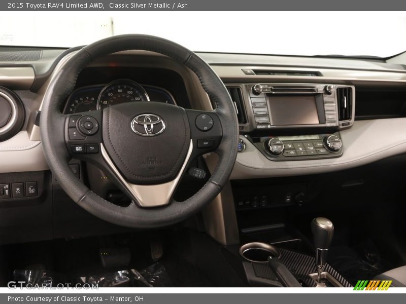 Classic Silver Metallic / Ash 2015 Toyota RAV4 Limited AWD