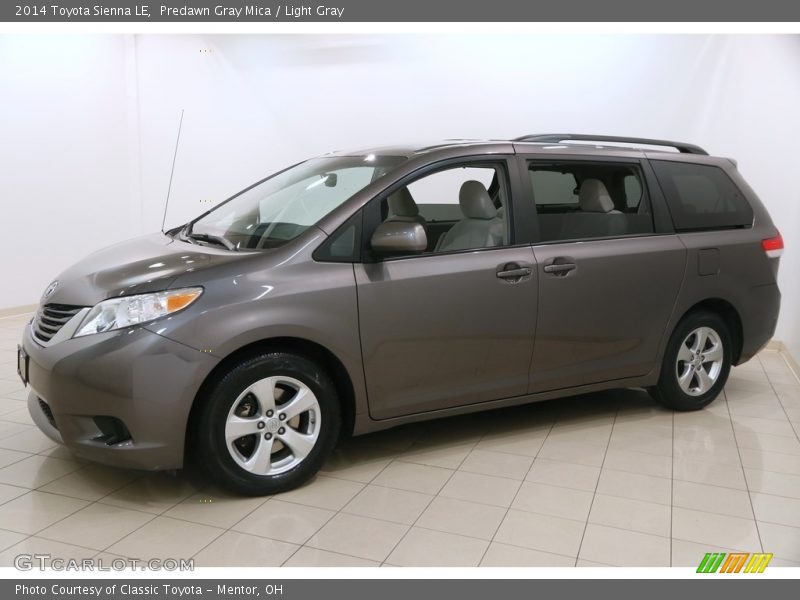 Predawn Gray Mica / Light Gray 2014 Toyota Sienna LE