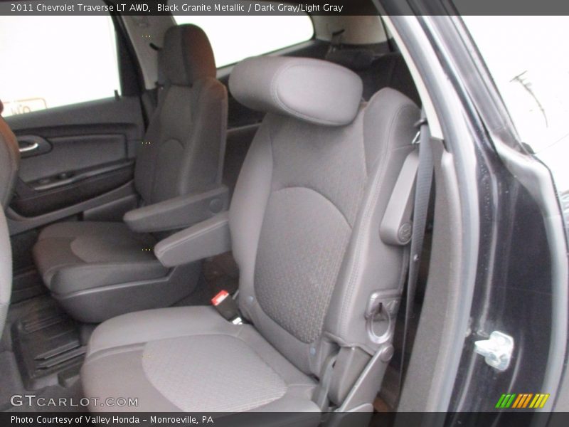 Black Granite Metallic / Dark Gray/Light Gray 2011 Chevrolet Traverse LT AWD
