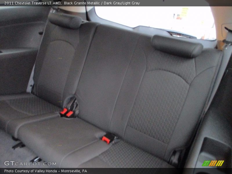 Black Granite Metallic / Dark Gray/Light Gray 2011 Chevrolet Traverse LT AWD
