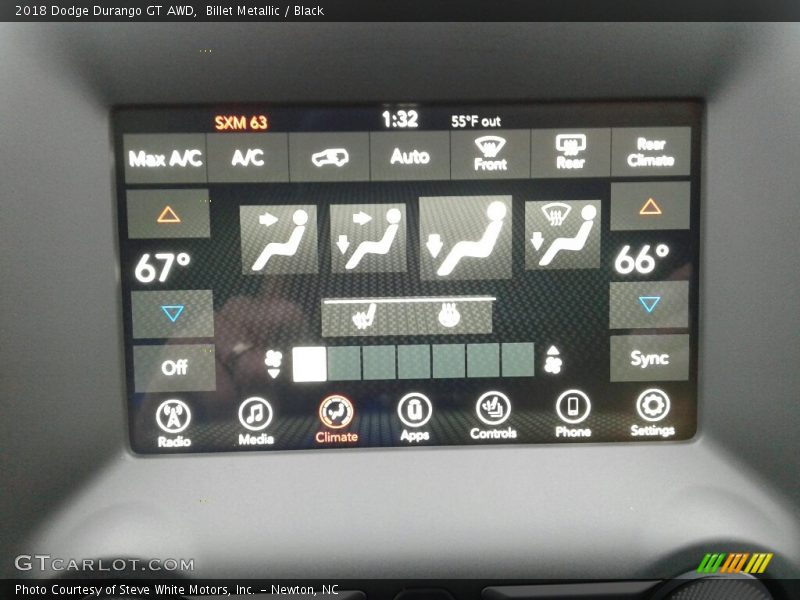 Billet Metallic / Black 2018 Dodge Durango GT AWD