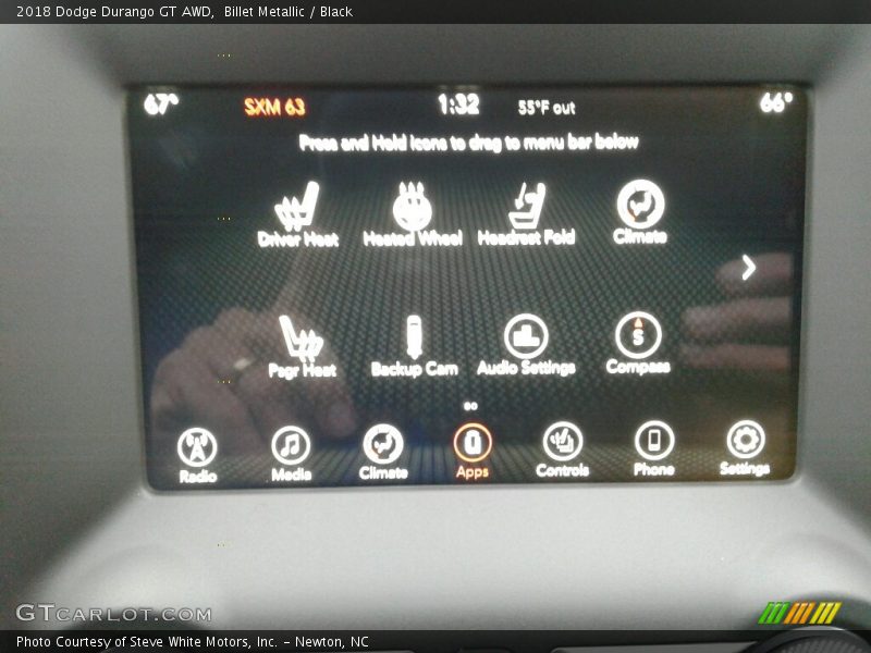 Billet Metallic / Black 2018 Dodge Durango GT AWD