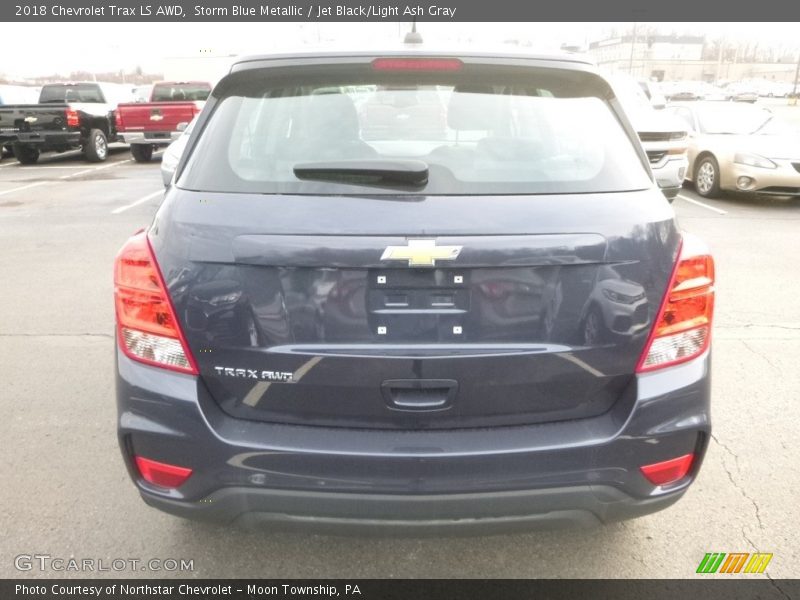 Storm Blue Metallic / Jet Black/Light Ash Gray 2018 Chevrolet Trax LS AWD