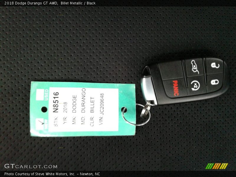 Billet Metallic / Black 2018 Dodge Durango GT AWD