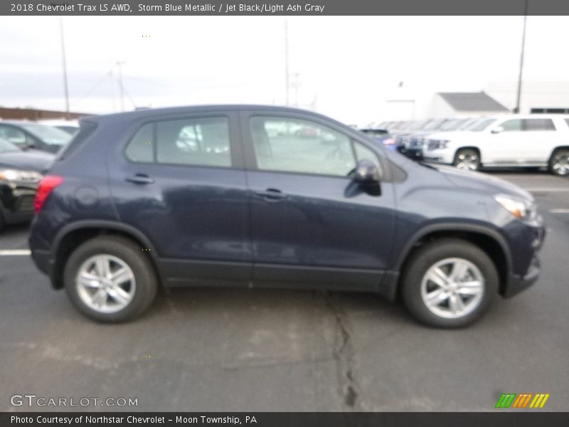 Storm Blue Metallic / Jet Black/Light Ash Gray 2018 Chevrolet Trax LS AWD