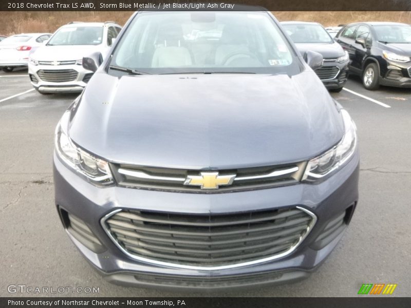 Storm Blue Metallic / Jet Black/Light Ash Gray 2018 Chevrolet Trax LS AWD