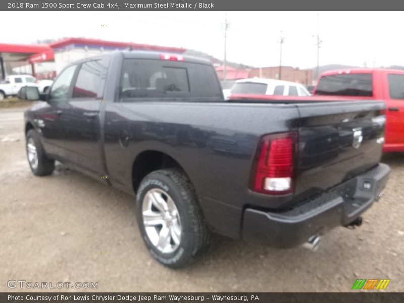 Maximum Steel Metallic / Black 2018 Ram 1500 Sport Crew Cab 4x4