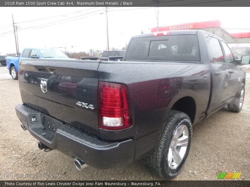 Maximum Steel Metallic / Black 2018 Ram 1500 Sport Crew Cab 4x4
