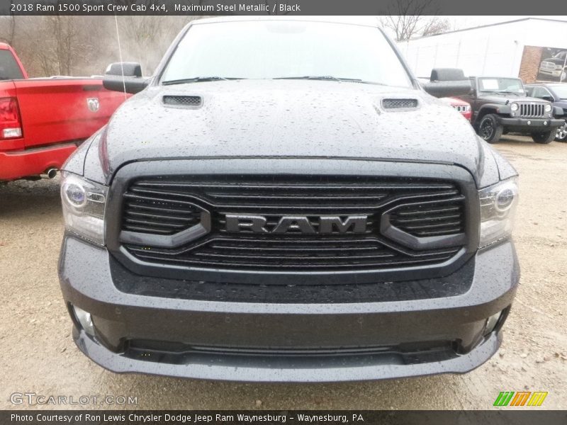 Maximum Steel Metallic / Black 2018 Ram 1500 Sport Crew Cab 4x4