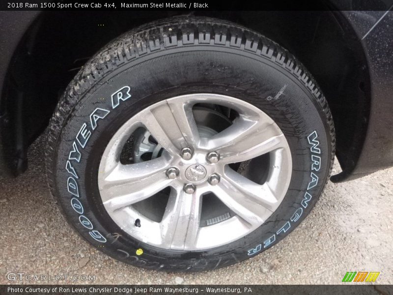 Maximum Steel Metallic / Black 2018 Ram 1500 Sport Crew Cab 4x4
