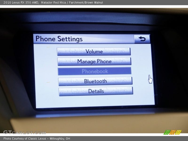 Matador Red Mica / Parchment/Brown Walnut 2010 Lexus RX 350 AWD