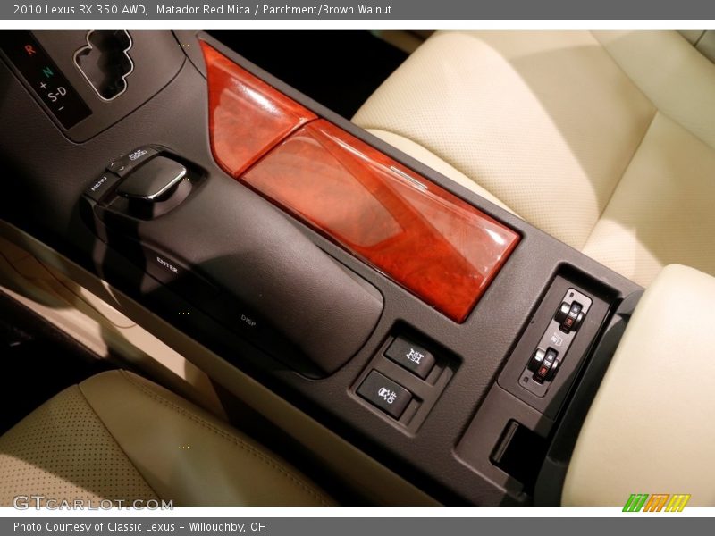 Matador Red Mica / Parchment/Brown Walnut 2010 Lexus RX 350 AWD