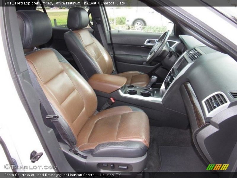 White Platinum Tri-Coat / Charcoal Black 2011 Ford Explorer Limited