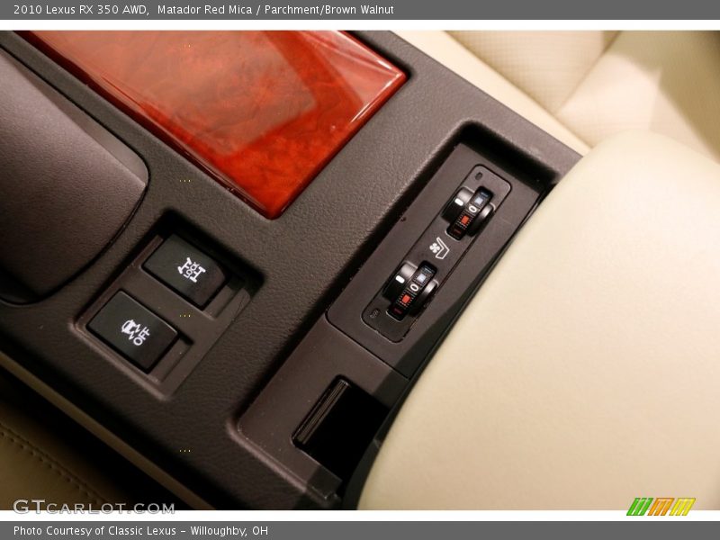 Matador Red Mica / Parchment/Brown Walnut 2010 Lexus RX 350 AWD
