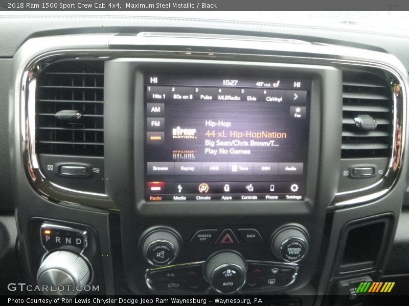 Maximum Steel Metallic / Black 2018 Ram 1500 Sport Crew Cab 4x4