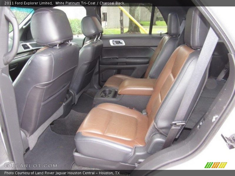 White Platinum Tri-Coat / Charcoal Black 2011 Ford Explorer Limited