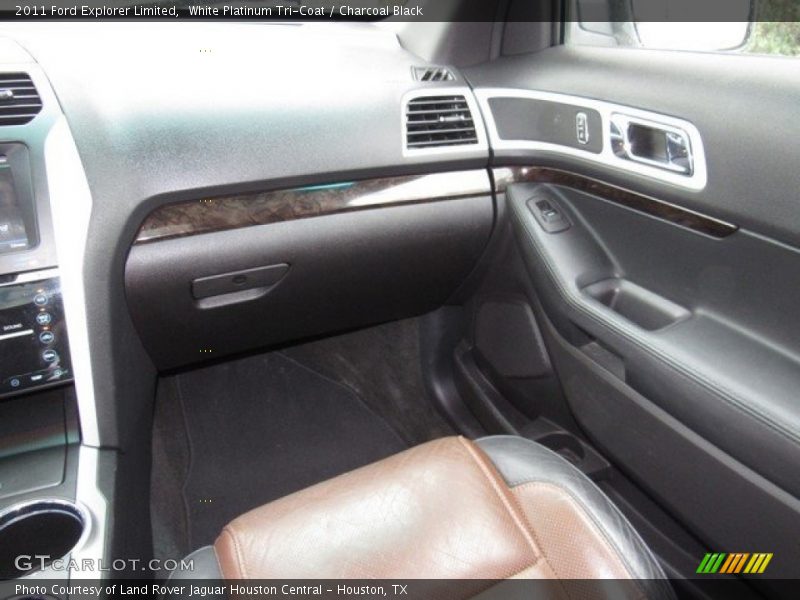 White Platinum Tri-Coat / Charcoal Black 2011 Ford Explorer Limited
