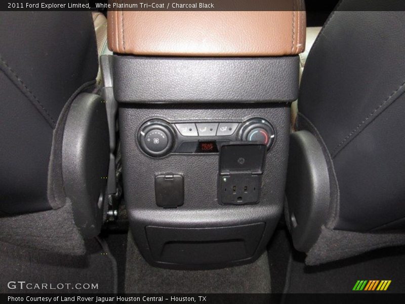 White Platinum Tri-Coat / Charcoal Black 2011 Ford Explorer Limited