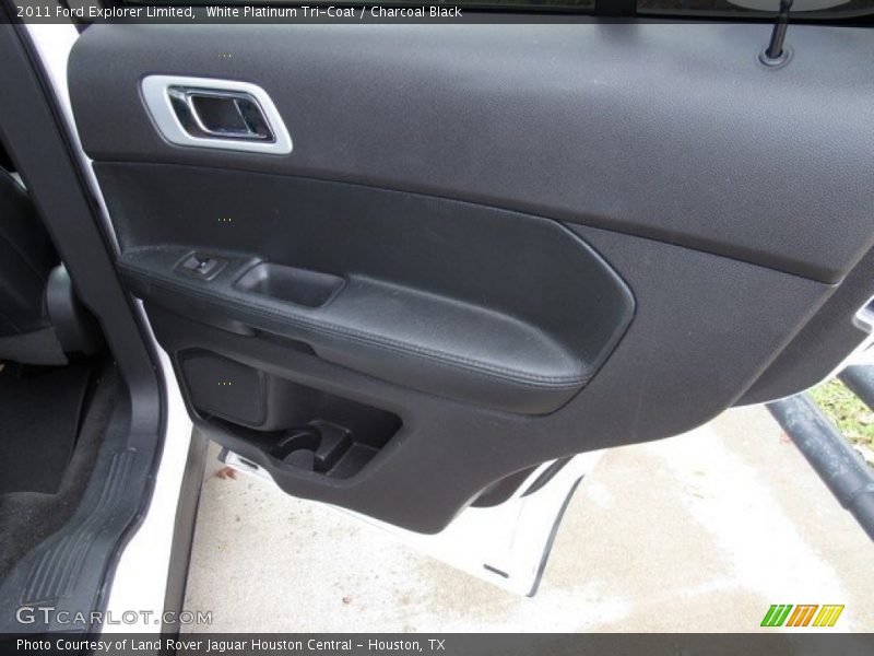 White Platinum Tri-Coat / Charcoal Black 2011 Ford Explorer Limited