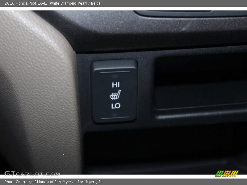 White Diamond Pearl / Beige 2016 Honda Pilot EX-L
