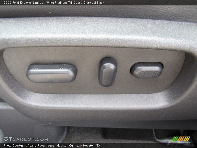 White Platinum Tri-Coat / Charcoal Black 2011 Ford Explorer Limited