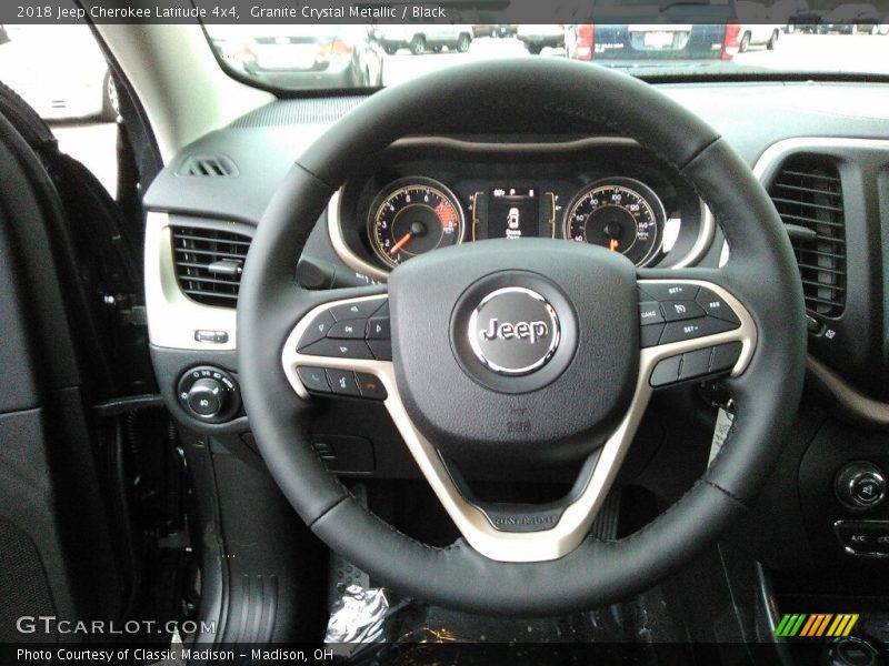 Granite Crystal Metallic / Black 2018 Jeep Cherokee Latitude 4x4