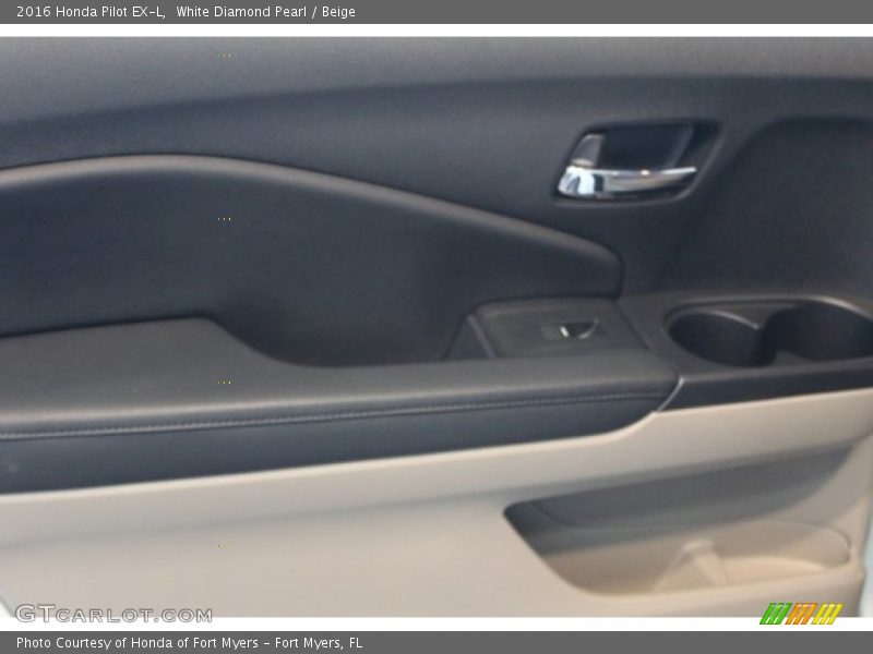 White Diamond Pearl / Beige 2016 Honda Pilot EX-L
