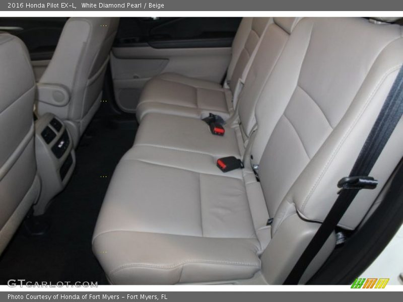 White Diamond Pearl / Beige 2016 Honda Pilot EX-L