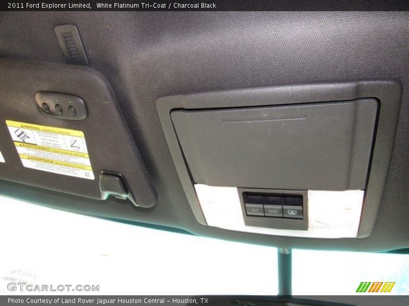 White Platinum Tri-Coat / Charcoal Black 2011 Ford Explorer Limited