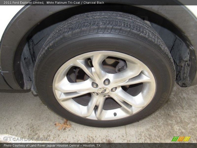 White Platinum Tri-Coat / Charcoal Black 2011 Ford Explorer Limited