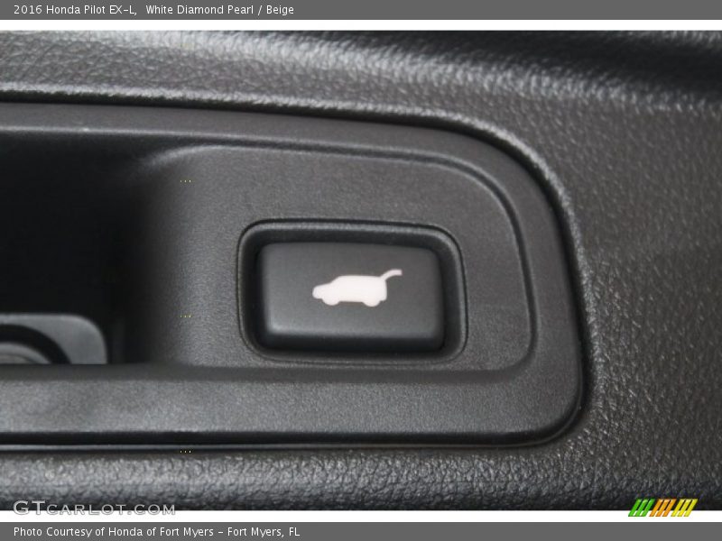 White Diamond Pearl / Beige 2016 Honda Pilot EX-L