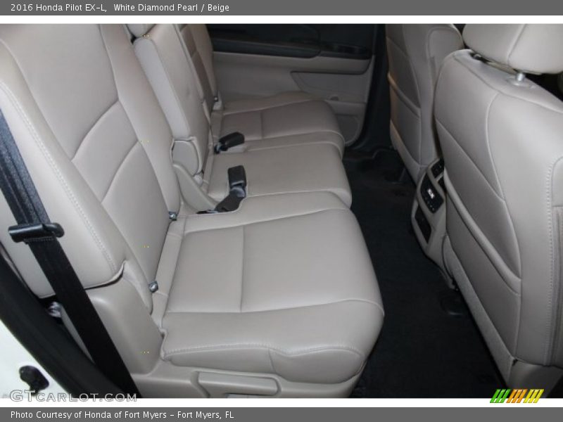 White Diamond Pearl / Beige 2016 Honda Pilot EX-L