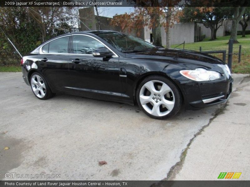 Ebony Black / Charcoal/Charcoal 2009 Jaguar XF Supercharged