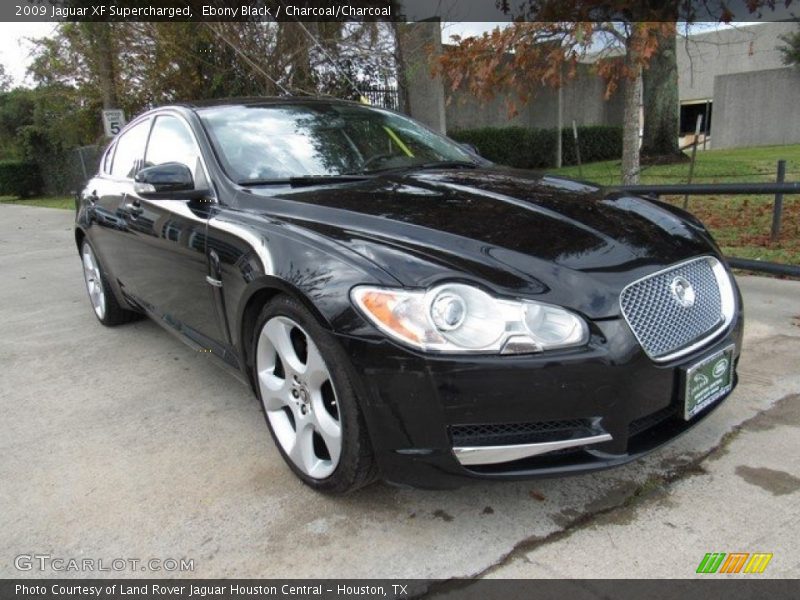 Ebony Black / Charcoal/Charcoal 2009 Jaguar XF Supercharged