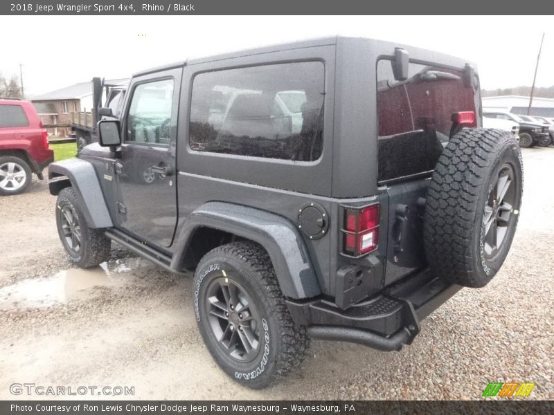 Rhino / Black 2018 Jeep Wrangler Sport 4x4