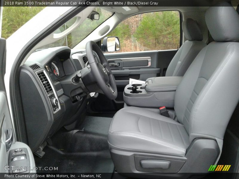 Bright White / Black/Diesel Gray 2018 Ram 3500 Tradesman Regular Cab 4x4 Chassis