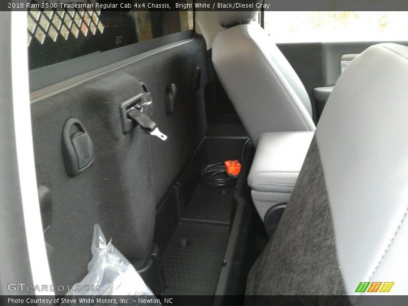Bright White / Black/Diesel Gray 2018 Ram 3500 Tradesman Regular Cab 4x4 Chassis
