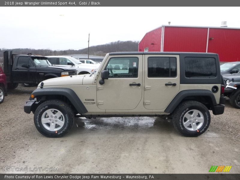 Gobi / Black 2018 Jeep Wrangler Unlimited Sport 4x4