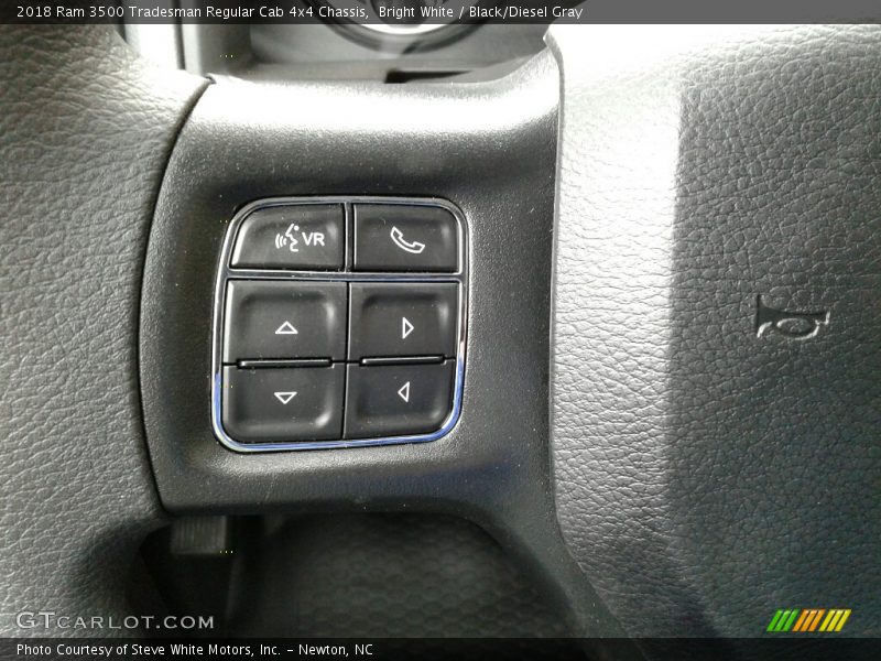 Bright White / Black/Diesel Gray 2018 Ram 3500 Tradesman Regular Cab 4x4 Chassis
