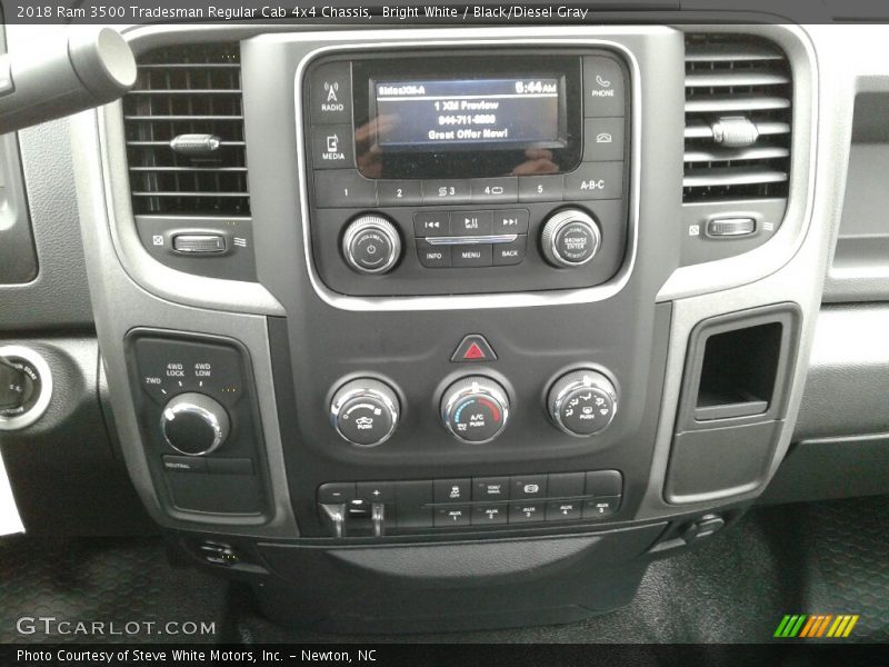 Bright White / Black/Diesel Gray 2018 Ram 3500 Tradesman Regular Cab 4x4 Chassis