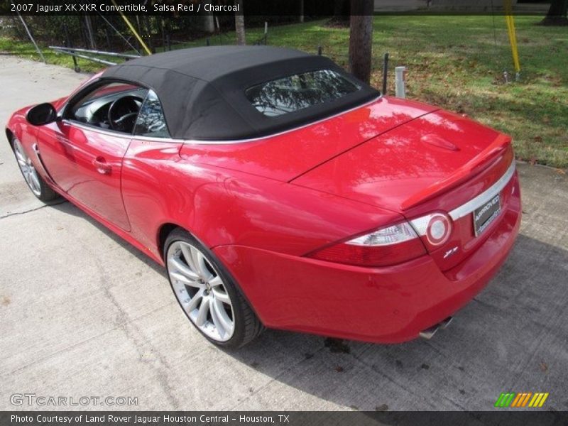 Salsa Red / Charcoal 2007 Jaguar XK XKR Convertible