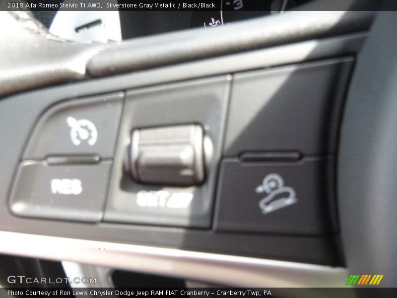 Silverstone Gray Metallic / Black/Black 2018 Alfa Romeo Stelvio Ti AWD